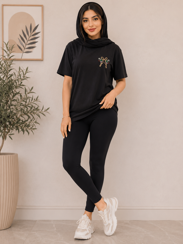تیشرت پنبه گل دوزی